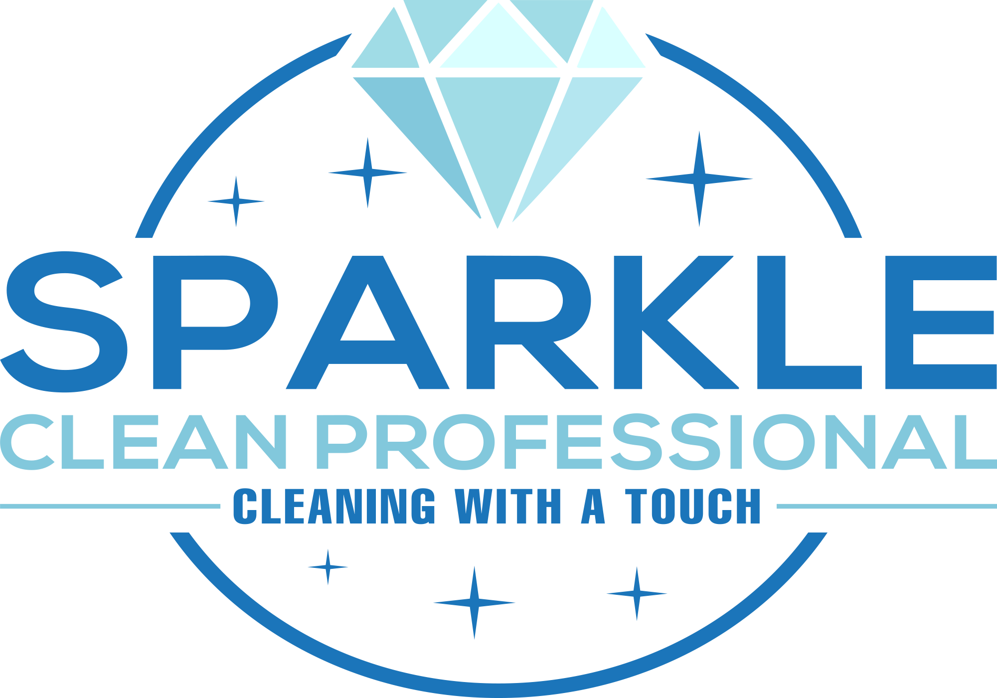 The Sparkle Clean Professional Logo.